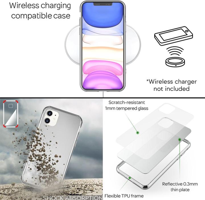 Image du produit Nalia Couvercle en verre trempé miroir (Apple iPhone 11)