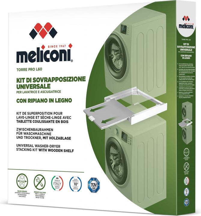 Meliconi Torre Pro L60 accessorio e componente per lavatrice Kit di sovrapposizione 1 pezzo(i)