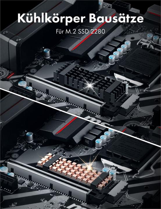 Image du produit Graugear Dissipateur thermique SSD M.2 2280 Alu + cuivre