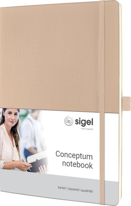 Actual product image Sigel Notebook Conceptum (187 x 270 mm, Checked, Hardcover)