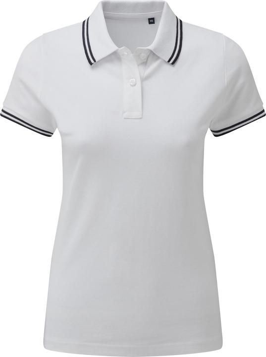 Actual product image Asquith & Fox Polo shirt with contrasting coloured stripes (XS)
