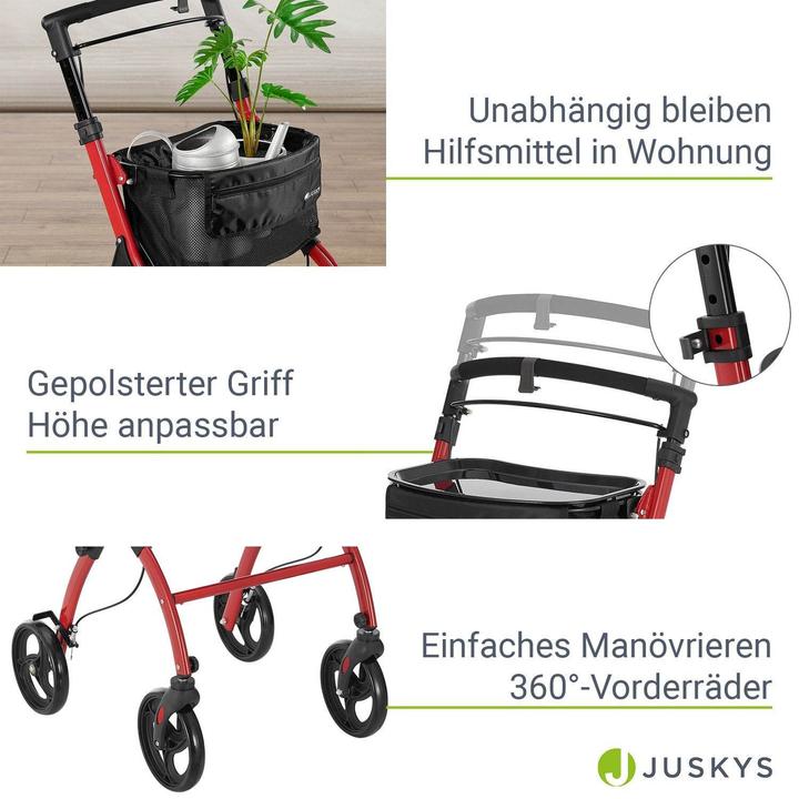 Immagine prodotto Juskys Aluminium Wohnungsrollator