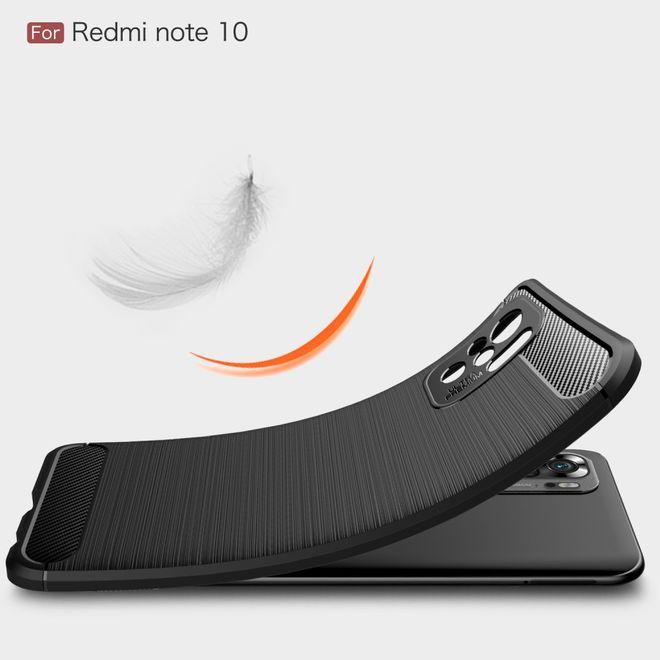 Actual product image MU Style Carbon Fiber TPU Softcase Series (Xiaomi Redmi Note 10S, Xiaomi Mi Note 10)