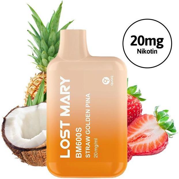 Image du produit Lost Mary Straw Golden Pina (Ananas, Noix de coco, Fraise)
