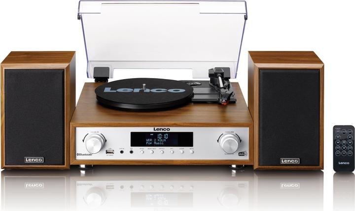Actual product image Lenco MC-160WD (Bluetooth, Record player, 2x 10 W)
