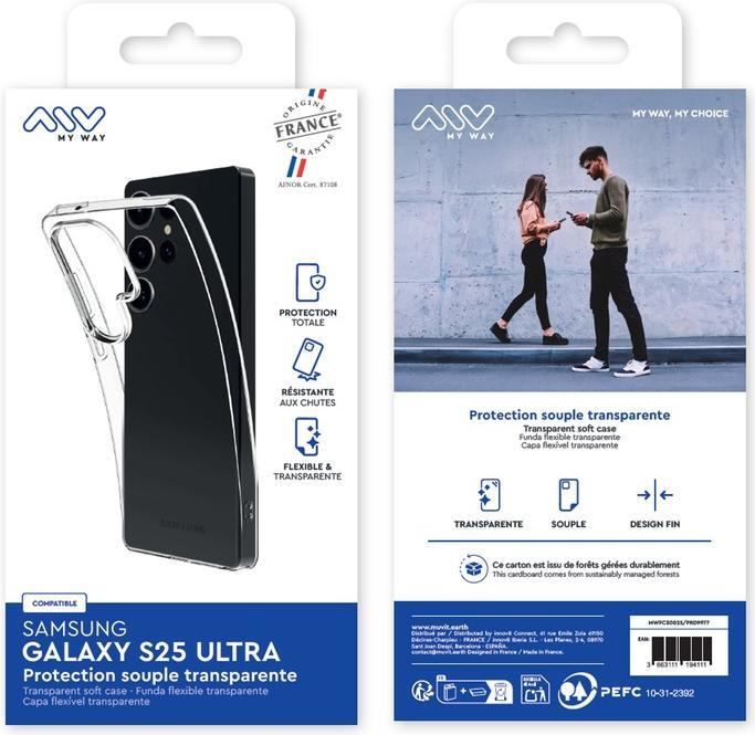 Produktbild My Way Coque Souple Transparente Samsung Galaxy S25 Ultra (Samsung Galaxy S25 Ultra)