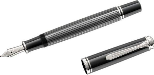Image du produit Pelikan Stylo Plume Souverain M605 Stresemann Sw 14-K/585 M Coffret Cadeau (anthracite noire, 1 x)