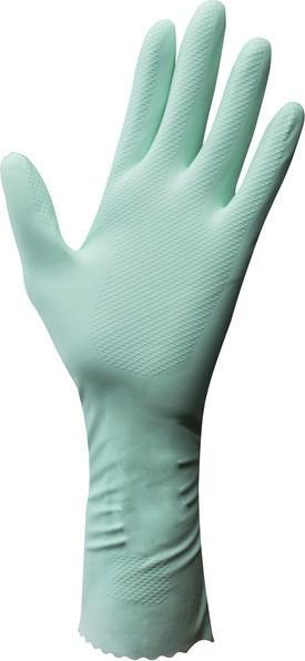 Actual product image Vileda Extra Sensation Household Gloves Green Cotton Latex 1 piece(s) (8)