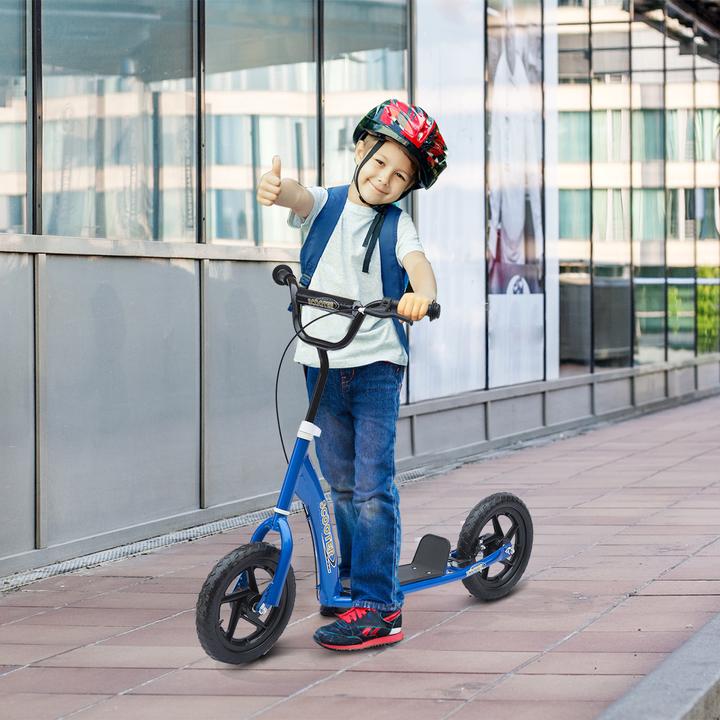 Image du produit Homcom Trottinette Antidérapante, support de vélo en métal pour le stationnement