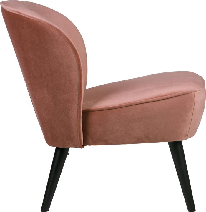 Productafbeelding Woood Fauteuil Sara Fluweel Oud Roze