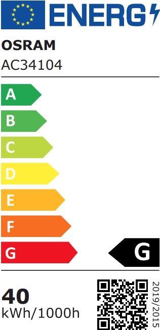 Label énergétique Osram Lampe fluorescente (G13, 36 W, 3350 lm, 1 x, A)