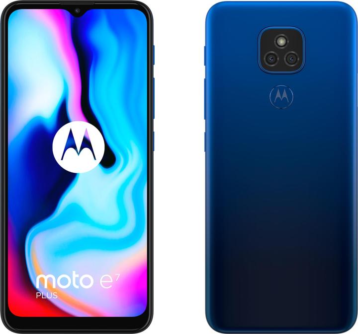 Produktbild Motorola Moto E7 Plus (64 GB, Misty Blue, 6.50", Hybrid Dual SIM, 48 Mpx, 4G)