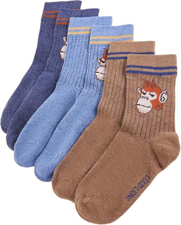 Marineblau-Melange, Blau-Melange, Cognac-Melange