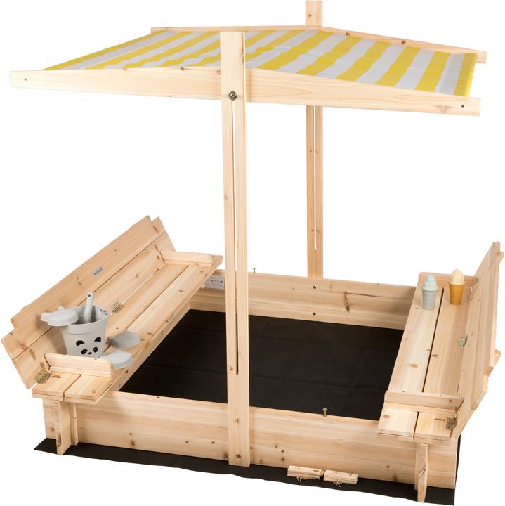 Produktbild Needs&Wants Sandkasten "Sunplaya3" mit Dach und Sitzbänken, Tanne