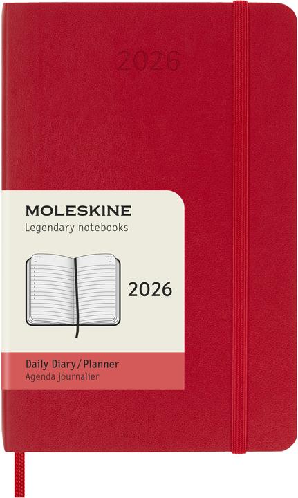 Produktbild Moleskine TAKA 2026 PK SC Scha.Rot (9 x 14 cm, Englisch)
