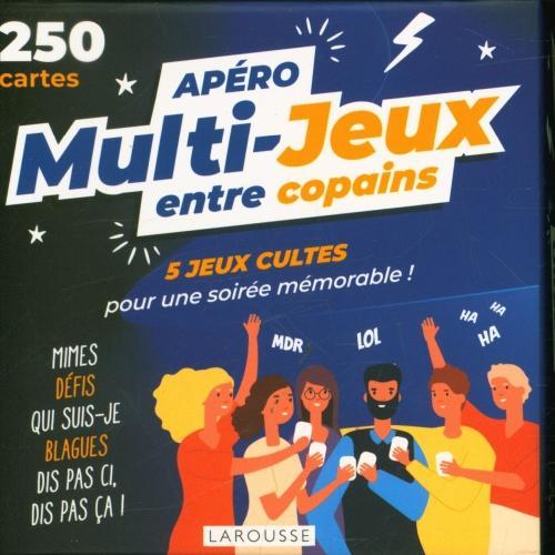 Image du produit Larousse pratique Apéro multi-jeux entre copains (Français, Collectif, 2024)