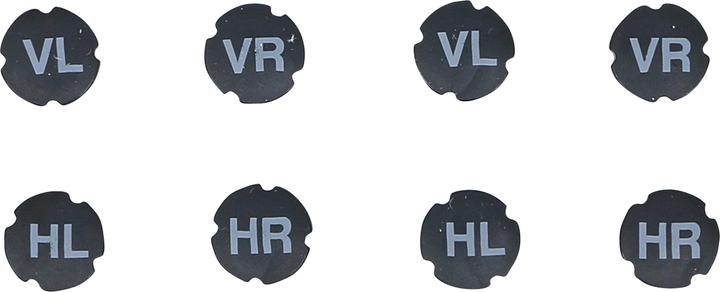 Actual product image BGS Plastic Valve Cap Set | for Tire Marking | 8 pcs.