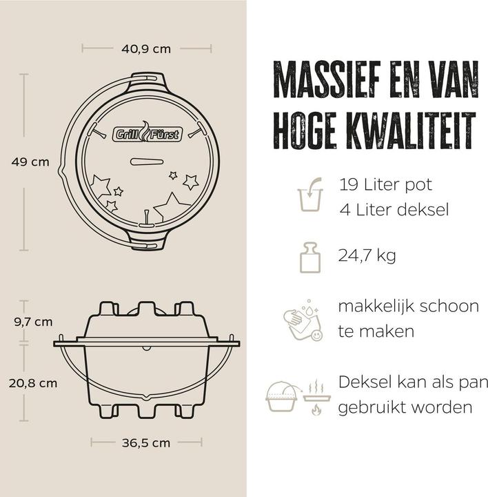Produktbild Grillfürst Dutch Oven BBQ Edition DO20