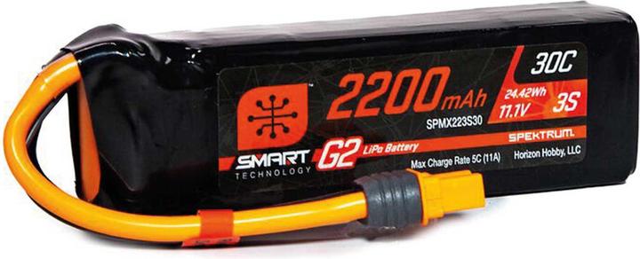 Actual product image Spektrum 2200mAh 3S 11.1V Smart G2 LiPo 30C IC3 (11.10 V, 2200 mAh)