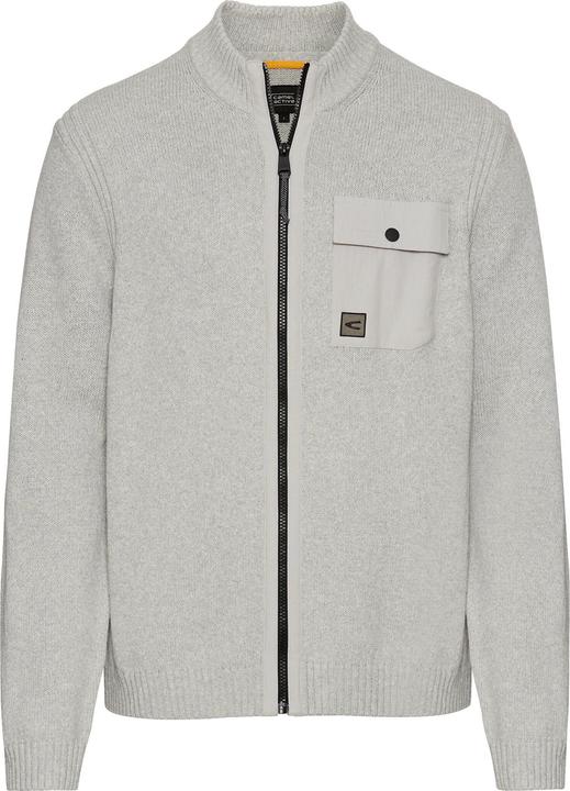 Camel Active Strickjacke mit Troyer-Kragen