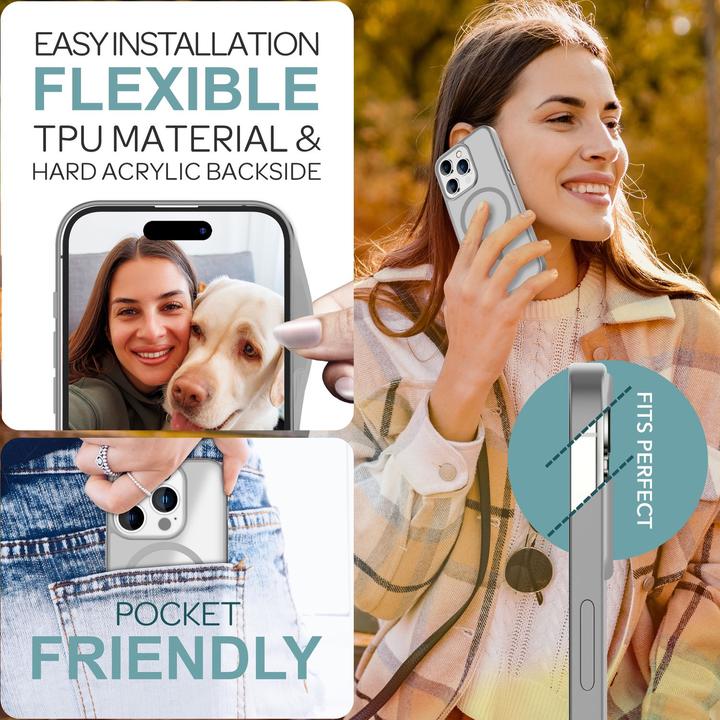 Actual product image Nalia Matte hybrid case with MagSafe function (Apple iPhone 16 Pro)