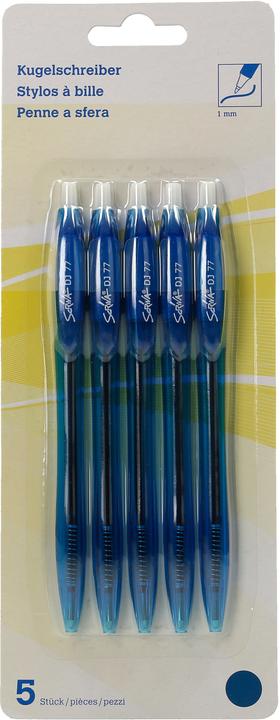 Image du produit Scriva Stylo à bille DJ77 (bleu/transparent, 5 x)