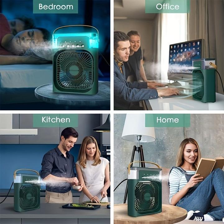 Produktbild PhoneLook USB Ventilator mit Nebelfunktion, multifunktional, 6 einstellbare Sprühmodi und Aromadiffusor