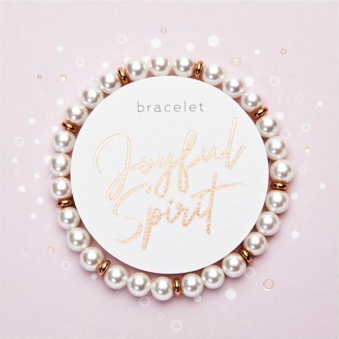 HCA Armband - "Joyful Spirit" - Perle rosegold (18 cm, Edelstahl, Perle)