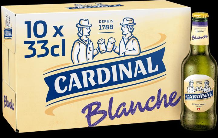 Actual product image Cardinal Blanche Wheat Beer (10 x 33 cl)