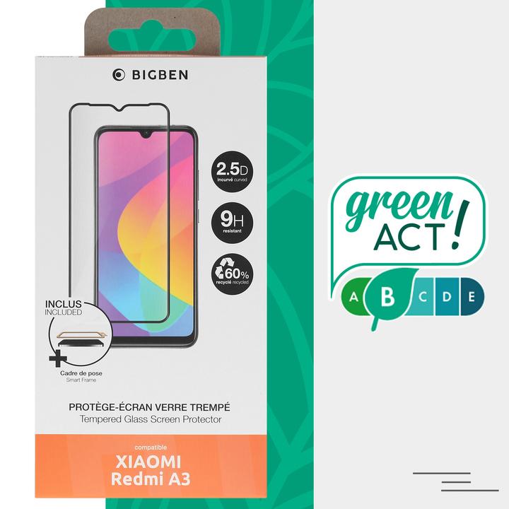 Actual product image Bigben Tempered glass film (1 Piece, Xiaomi Redmi A3)