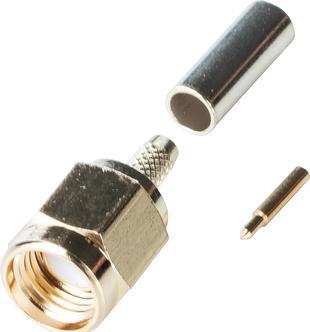 Immagine prodotto RND Electronics Connettore, SMA, ottone, spina, diritto, 50Ohm, terminazione a crimpare