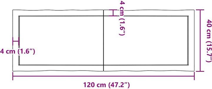 Produktbild VidaXL Aneta (120 x 40 x 4 cm)