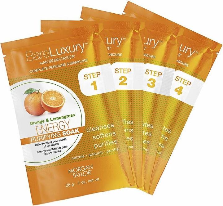 Actual product image Morgan Taylor Bare Luxury Complete Manicure and Pedicure Orange and Lemongrass