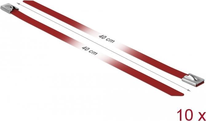 Immagine prodotto Delock Fascetta in acciaio inox 400x7,9 10 pz. (Fascette in metallo, 400 mm, 10 pz.)
