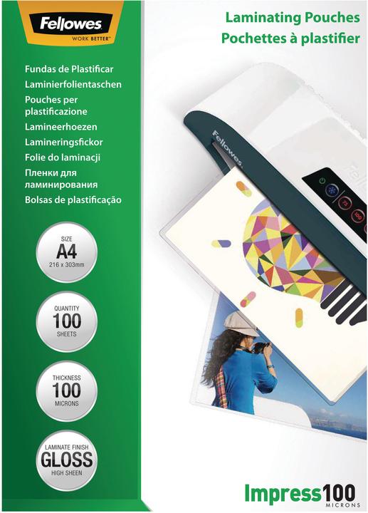 Produktbild Fellowes Impress 100 (A4, 100 Stück, 100 µm)