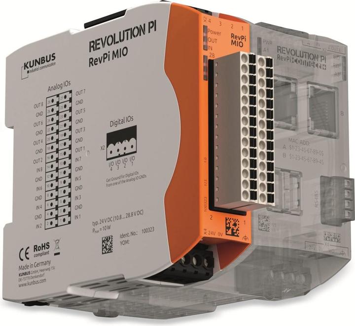 Actual product image Kunbus Extension module RevPi MIO