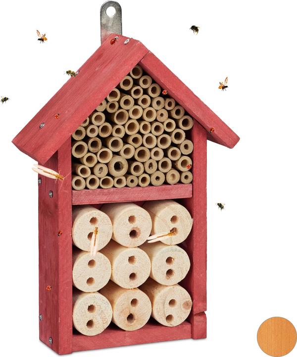 Actual product image Relaxdays Insect Hotel Assembly Kit, Bug Shelter (Lacewings, Wild bees, Ladybirds)
