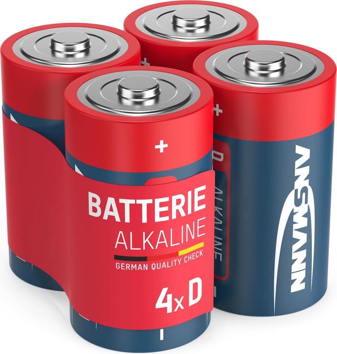 Actual product image Ansmann Mono (D) Battery Alkaline Manga (4 pcs., D, 1300 mAh)