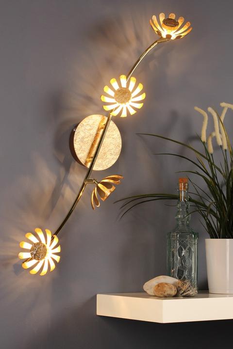 Actual product image Luce ambiente Design LUCE Design Bloom LED ceiling light 4gang 3000 K 20W Gold