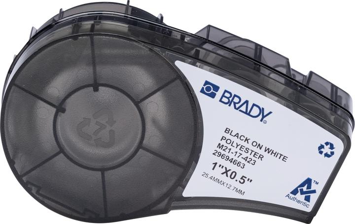 Image du produit Brady M210 et M211 Étiquettes en polyester blanches brillantes pour l'identification de pièces et de