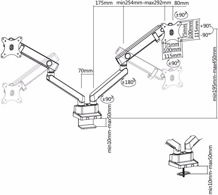 Produktbild Icy Box IB-MS314-T (Tisch, 32")