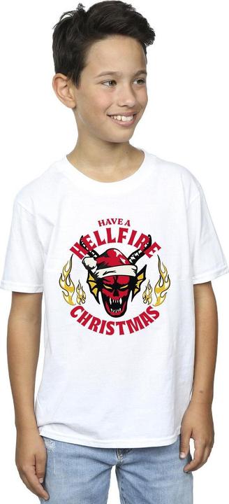 Produktbild Netflix Stranger Things Hellfire Christmas TShirt Jungen (128)