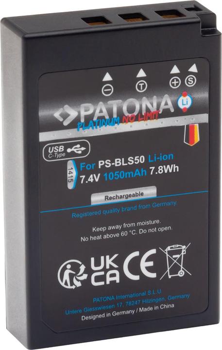 Immagine prodotto Patona Platino USB-C Olympus PS-BLS-50
