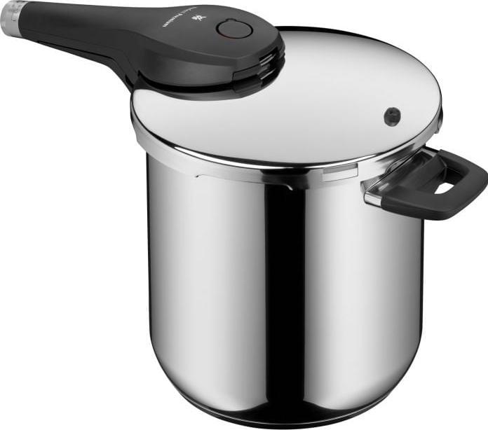 Produktbild WMF Schnellkochtopf 8,5l Dampfkochtopf Perfect Premium Induktion Edelstahl 18/10 (22 cm, Dampfkochtopf, Edelstahl)