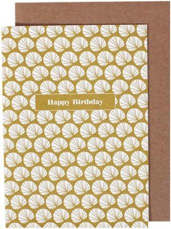 Image du produit Ava&Yves Carte d'anniversaire palmier ocre doubleke