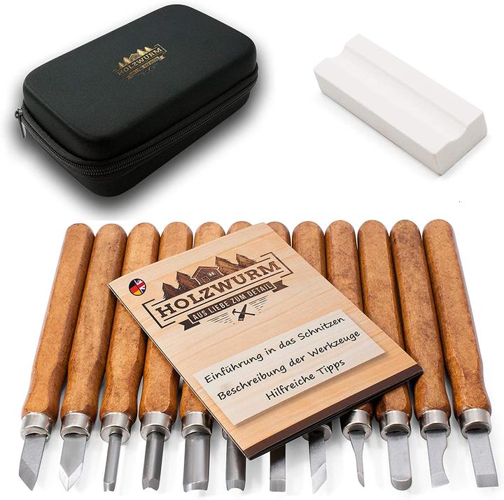 Produktbild Holzwurm Holz-Schnitzwerkzeug Set (2.50 cm)