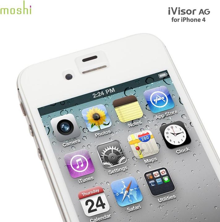 Immagine prodotto Moshi iVisor AG Screen Protector per iPhone 4/4S (1 Pezzo/i, Apple iPhone 4s)
