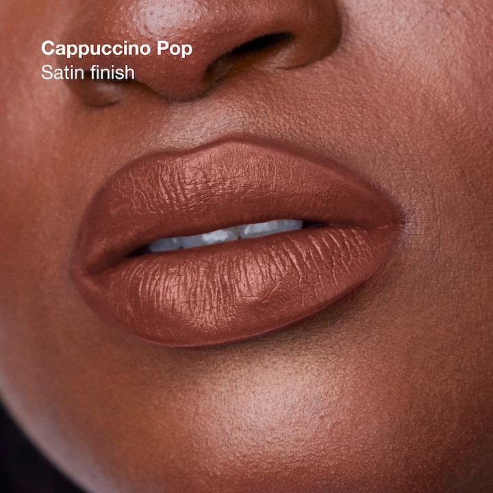Actual product image Clinique Pop Longwear Lipstick Cappuccino Pop - Satin 3.9g (Cappuccino Pop)