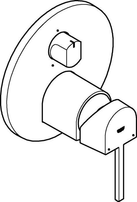 Immagine prodotto Grohe Miscelatore monocomando Plus con deviatore a 3 vie