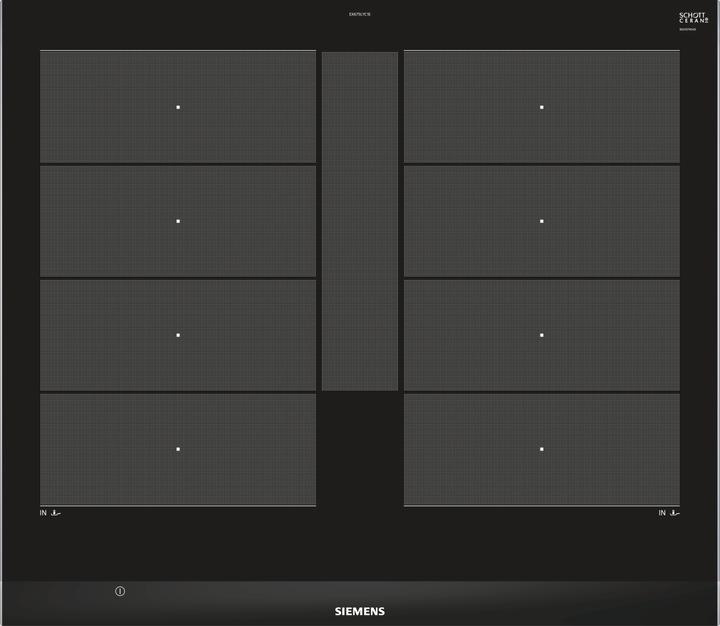 Actual product image Siemens EX675LYC1E Cooktop, stainless steel Integrated zone induction hob 4 zone(s)